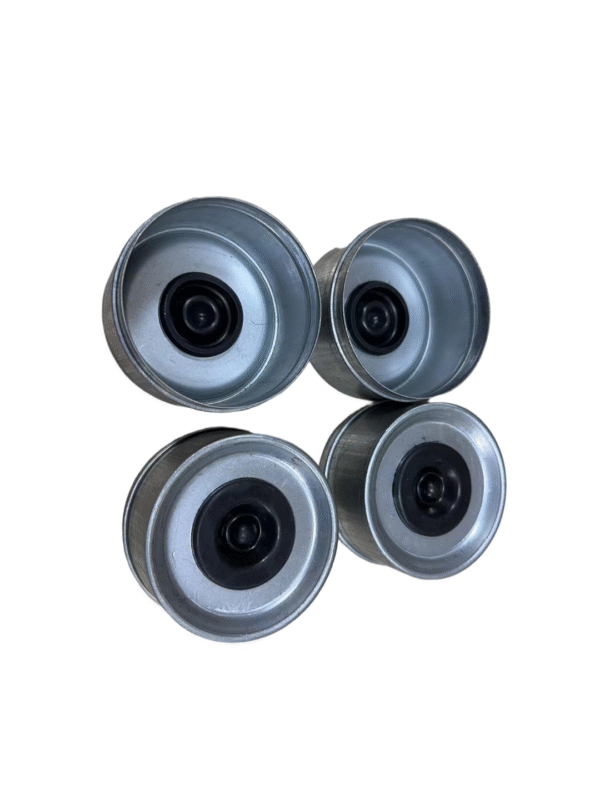 2.72" Trailer Axle Wheel Hub and Bearing Dust Cap with Rubber Plug