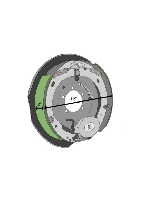 12″×2″ Electric Brake Kit-5,200-7,000lbs
