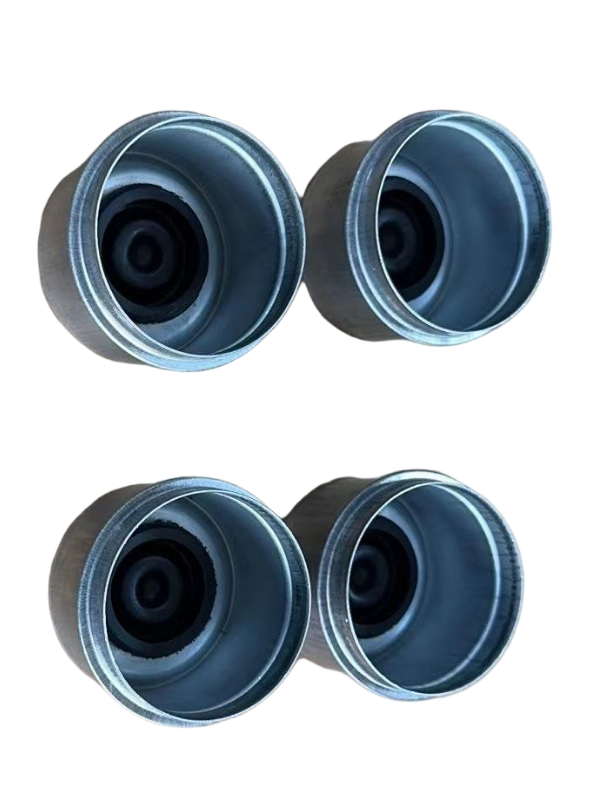 1.98" Relube Grease Dust Cap with Rubber Plugs For Trailer