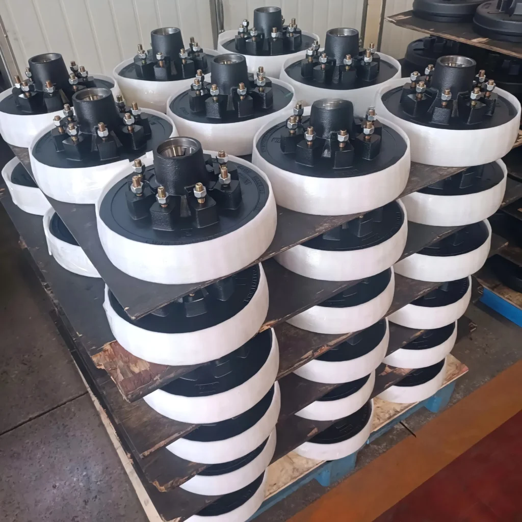 The brake drums were packaged by a Chinese supplier.