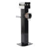 2 8000 lb Side Wind Round Pipe Tube Mount Drop Leg Square Jack