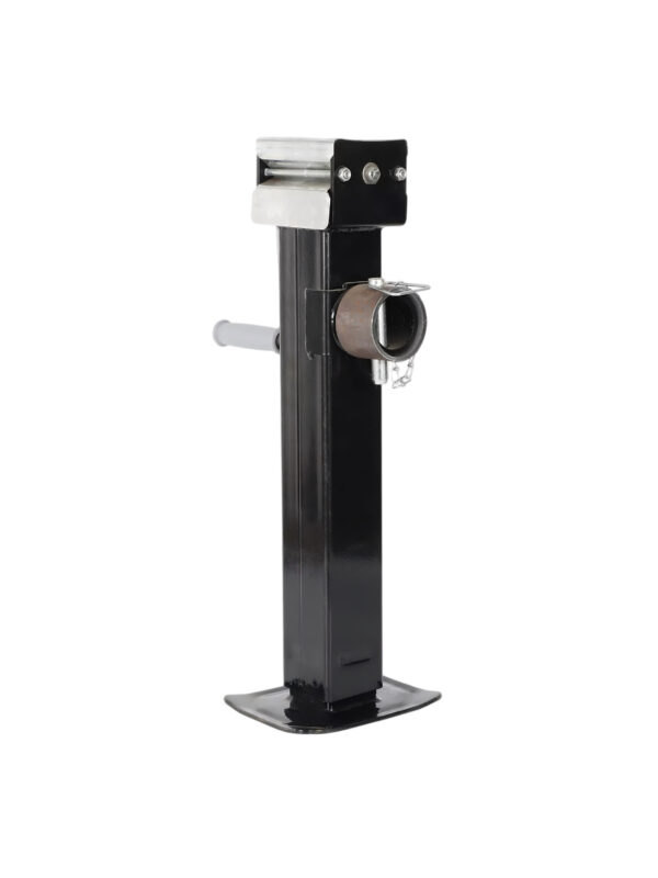 2 8000 lb Side Wind Round Pipe Tube Mount Drop Leg Square Jack